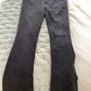 Like new Ann Taylor Demin washed black skinny flare jeans